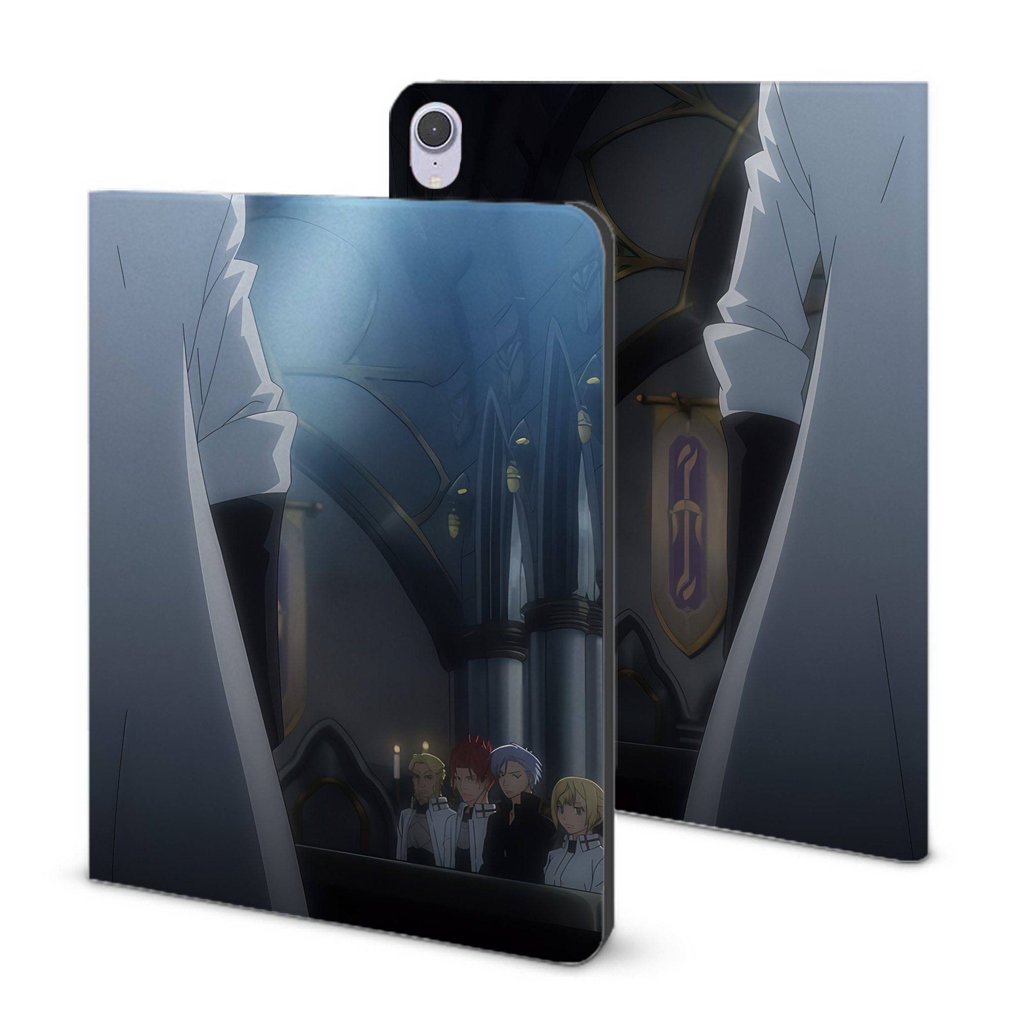 （画像用） 転スラ Regarding Reincarnated to Slime IPad ケース ブック型 PUレザー TPU 耐衝撃 軽量 薄型 ペン収納なし 全面保護 IPad 各モデル対応